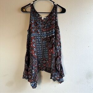Miami Paisley Print Tank SZ-M